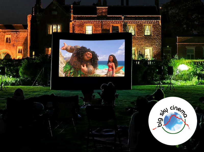 Big Screen Cinema entertainment in wonderful outside locations, with sound system, catering options, food truck & popcorn machine!